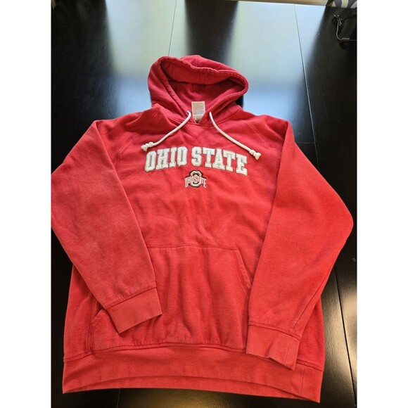 Champion Other - Champion Ohio State Buckeyes Hoodie Mens Large Red Embroidered Pullover OSU